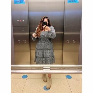 Nastygal Floral Printed Dress | Size L